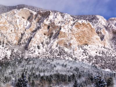 Blowing Snow and Chalk Cliffs