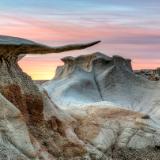 Bisti Badlands Stone WIngs Soft Sunset