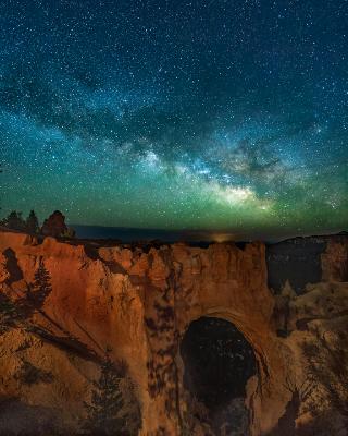 Bryce Canyon Natural Bridge Milky Way