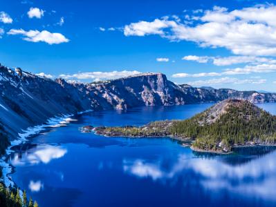 Crater Lake Blue Depths (click for full width)
