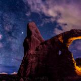 Antares and Milky Way over Turret Arch