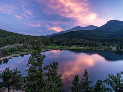 Lily Lake Soft Sunset Reflections