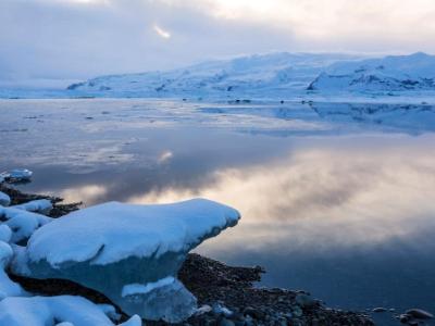 Jokulsarlon Soft Sunset