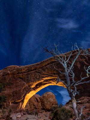 Night Sky over North WIndow Arch