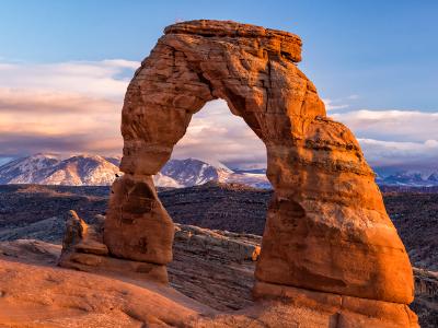 Delicate Arch Winter Golden Hour