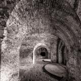 Fort Pickens Arches Black and White