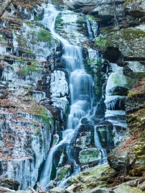 Icy Blue Falls in Peekamoose Gorge