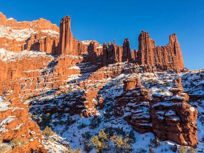 Fisher Towers in Winter