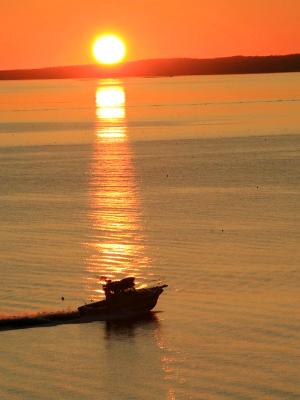 Sunrise Fishing Boat